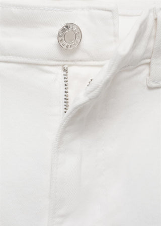 Jeans Flare Talle Medio con Bolsillos