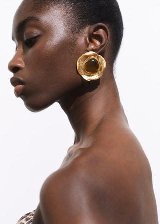Aretes con Textura de Resina