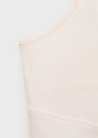 Blusa con Escote Pico de Algodón