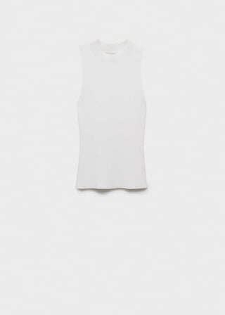 Blusa Cuello Alto de Canalé