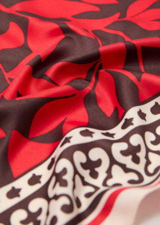 Pañuelo con Estampado de Hojas
