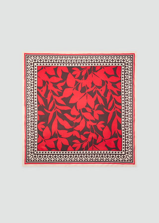 Pañuelo con Estampado de Hojas