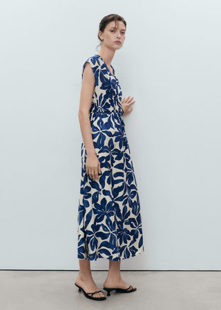 Vestido Largo con Estampado Floral