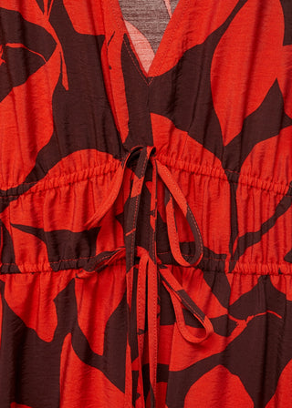 Vestido Largo con Estampado Floral