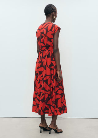 Vestido Largo con Estampado Floral