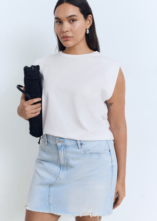 Camiseta Manga Corta con Hombreras