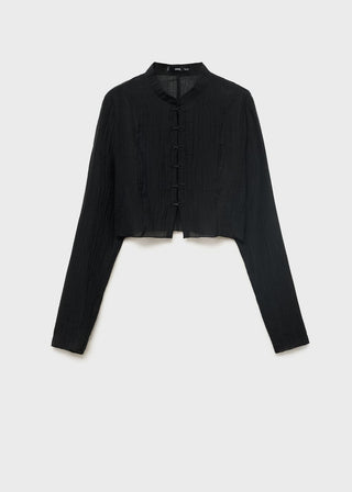 Blusa Cuello Mao con Botones