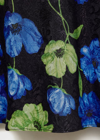 Enagua Larga con Estampado Floral.