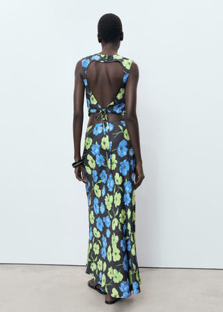 Enagua Larga con Estampado Floral.