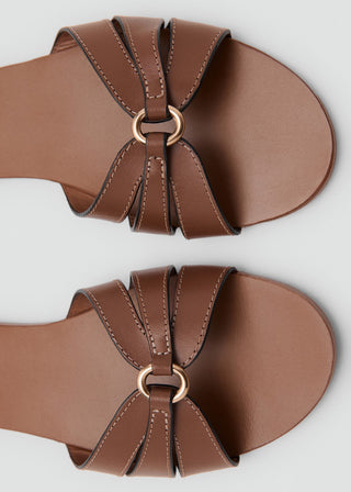 Sandalias de Piel con Tiras