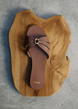 Sandalias de Piel con Tiras