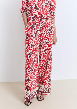 Pantalón con Cintura Elástica Estampado