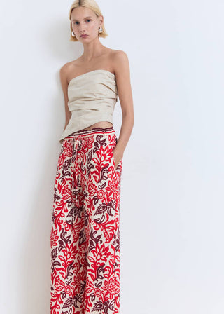 Pantalón con Cintura Elástica Estampado