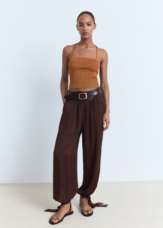 Blusa de Punto con Espalda Cruzada