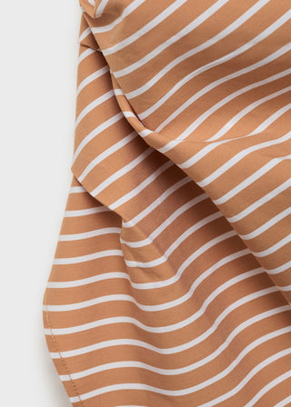 Blusa de Punto Asimétrica Estampado de Rayas