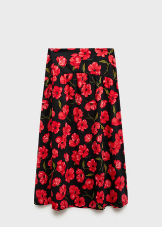 Enagua Midi con Estampado Animal Print.