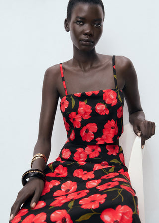 Enagua Midi con Estampado Animal Print.