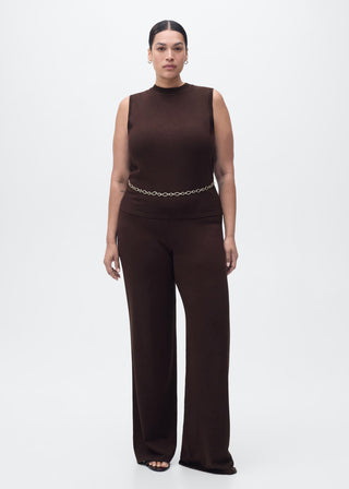 Blusa con Tirantes Anchos Cuello Redondo