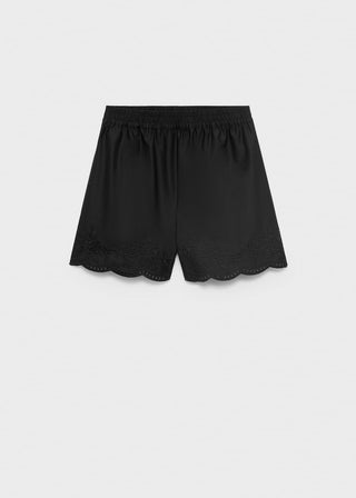 Short con Cintura Elástica Acabado Satinado