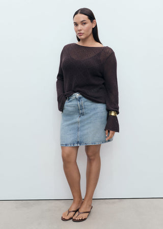 Enagua Denim con Bolsillos