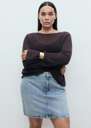 Enagua Denim con Bolsillos