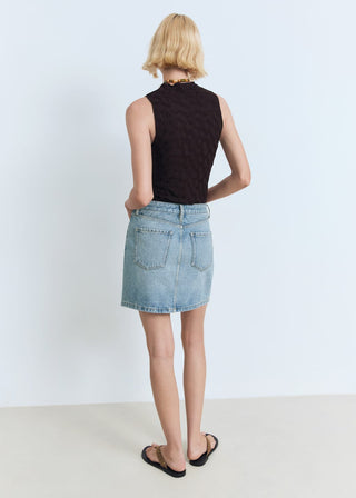 Enagua Denim con Bolsillos
