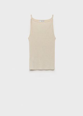 Camiseta Cuello Cuadrado de Canalé