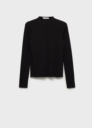 Camiseta Manga Larga con Cuello Perkins