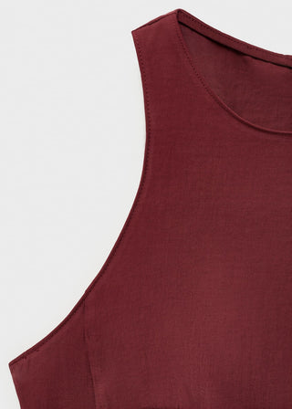 Blusa Cuello Halter con Tirantes Anchos