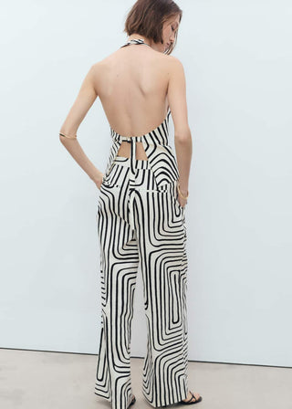 Pantalón con Cintura Elástica Estampado