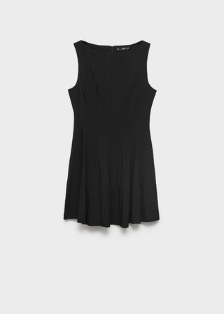 Vestido Corto Cuello Redondo