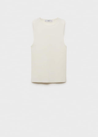 Blusa sin Mangas de Punto Fino