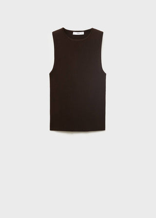 Blusa sin Mangas de Punto Fino