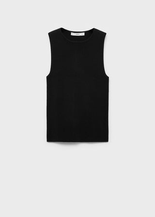 Blusa sin Mangas de Punto Fino