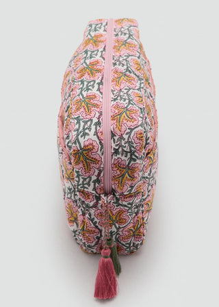 Neceser Cuadrado con Estampado Floral