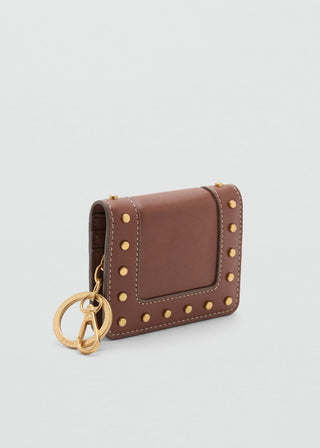 Billetera Pequeña con Tachuelas Decorativas