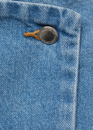 Enagua Denim Estilo Cruzado