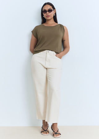 Blusa de Punto con Detalle Metálico