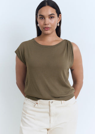 Blusa de Punto con Detalle Metálico