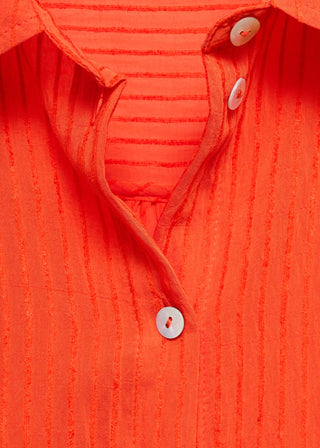 Camisa Oversize con Efecto Arrugado