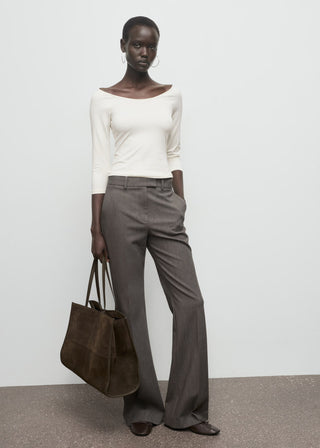 Camiseta Ajustada Cuello Redondo