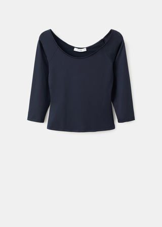 Camiseta Ajustada Cuello Redondo