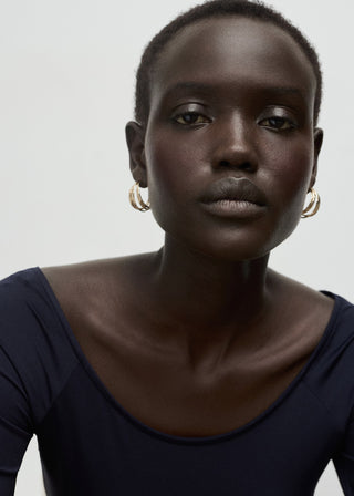 Camiseta Ajustada Cuello Redondo