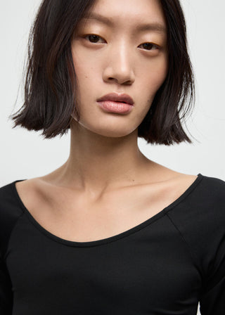 Camiseta Ajustada Cuello Redondo