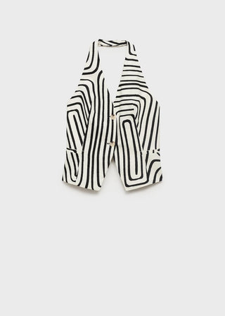 Chaleco Cuello Halter con Espalda Abierta