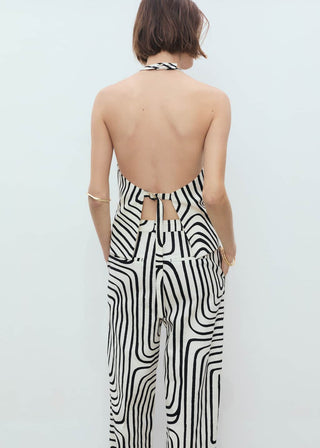 Chaleco Cuello Halter con Espalda Abierta