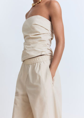 Pantalón Talle Medio con Cintura Elástica