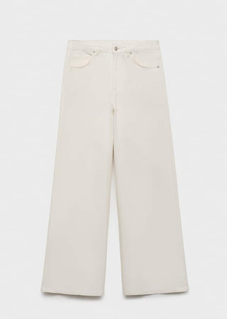 Jeans Wide Leg Talle Alto con Bolsillos