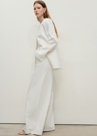 Jeans Wide Leg Talle Alto con Bolsillos