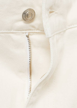 Jeans Talle Medio con Cinturón Decorativo